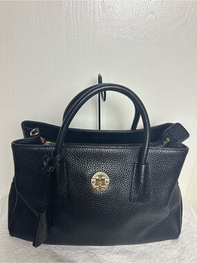 Metrocity pebbled leather satchel